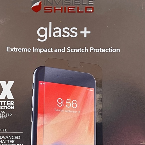 Zagg Invisible Shield Glass+ Screen Protector iPhone 8 Plus 7 Plus 6 Plus NIB - Picture 5 of 9